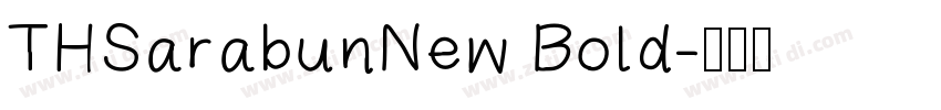 THSarabunNew Bold字体转换